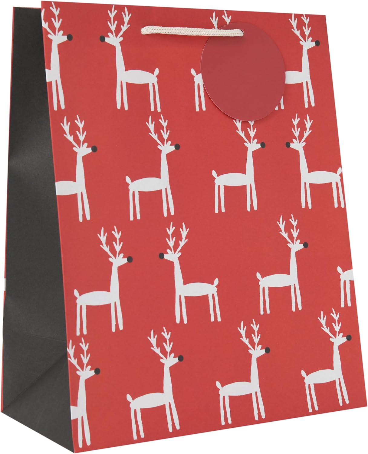 Multipack of 6 Large Gift Bags for Him/Her/Friend | For Christmas Gifts | Reindeer Design | 26.7 x 33 x 13.7 cm